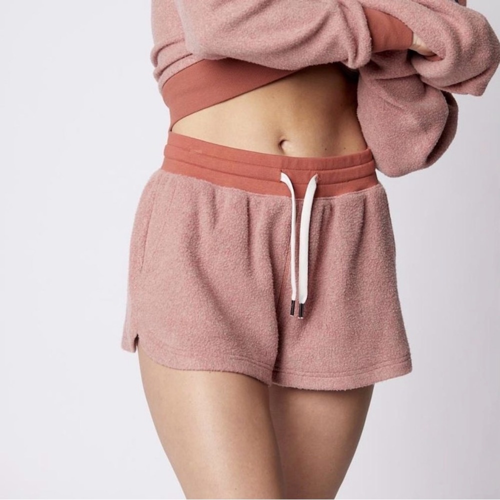 FEAT BlanketBlend fuzzy lounge shorts size small comfy cozy lounge pockets